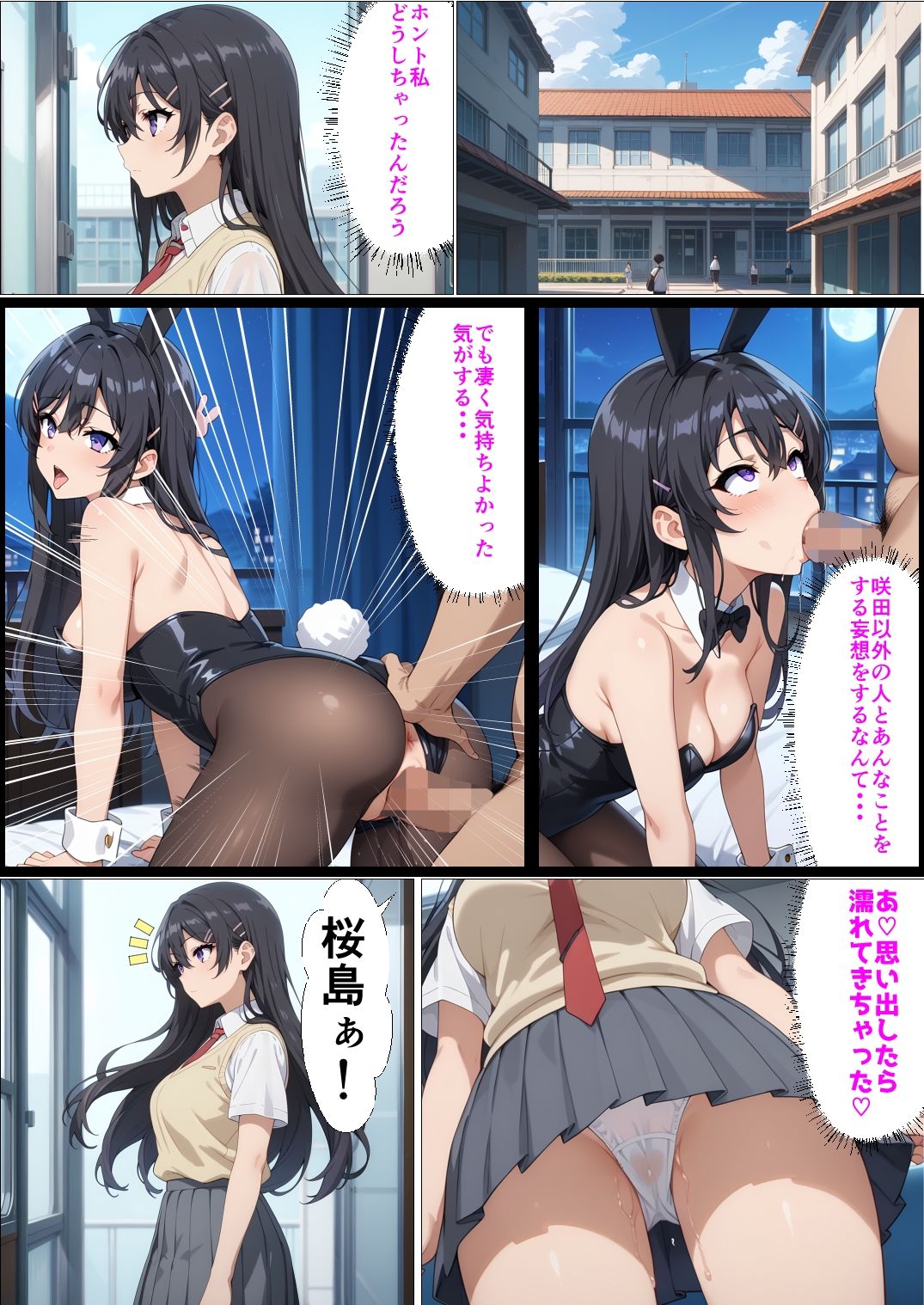 黒髪ロングJKの催●〜桜島麻衣編〜 画像8