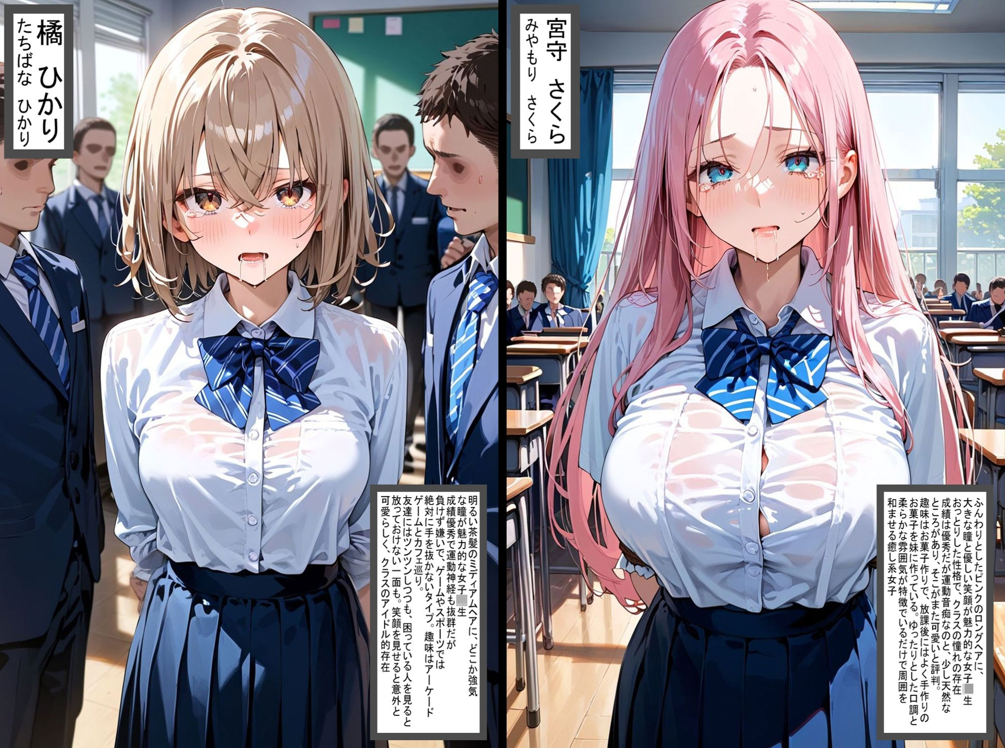 2人の狙われたJK 性奴●化計画(橘・宮守) 画像1