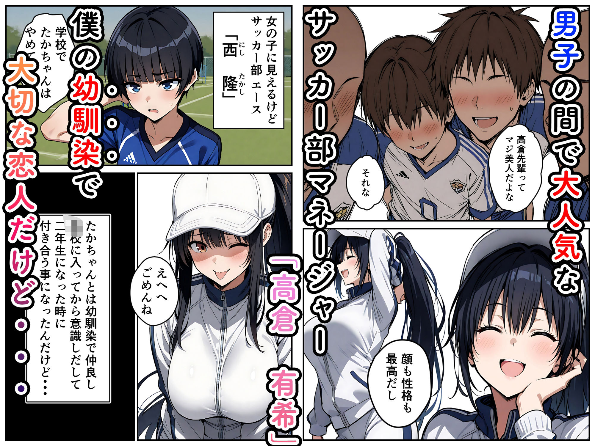 幼馴染の彼女は部活の先輩の性処理係 画像1