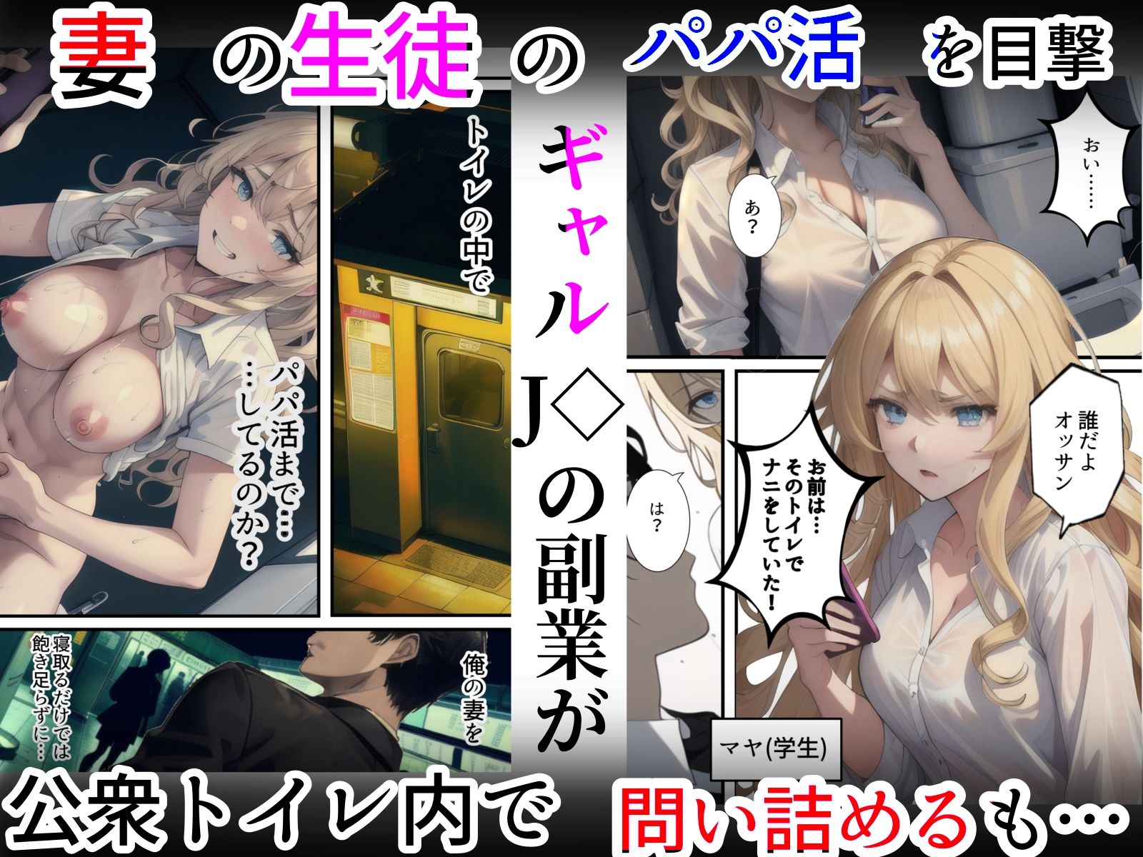 妻がパパ活アプリで同級生の男に寝取られた原因-嫁の女教師は生徒のギャルにパパ活でチャラ男パパ活アプリに登録され同級生に寝取られる。旦那の俺は「妻の寝取られ」を見せられながら生徒のギャルに犯●れ寝取られる話 画像1