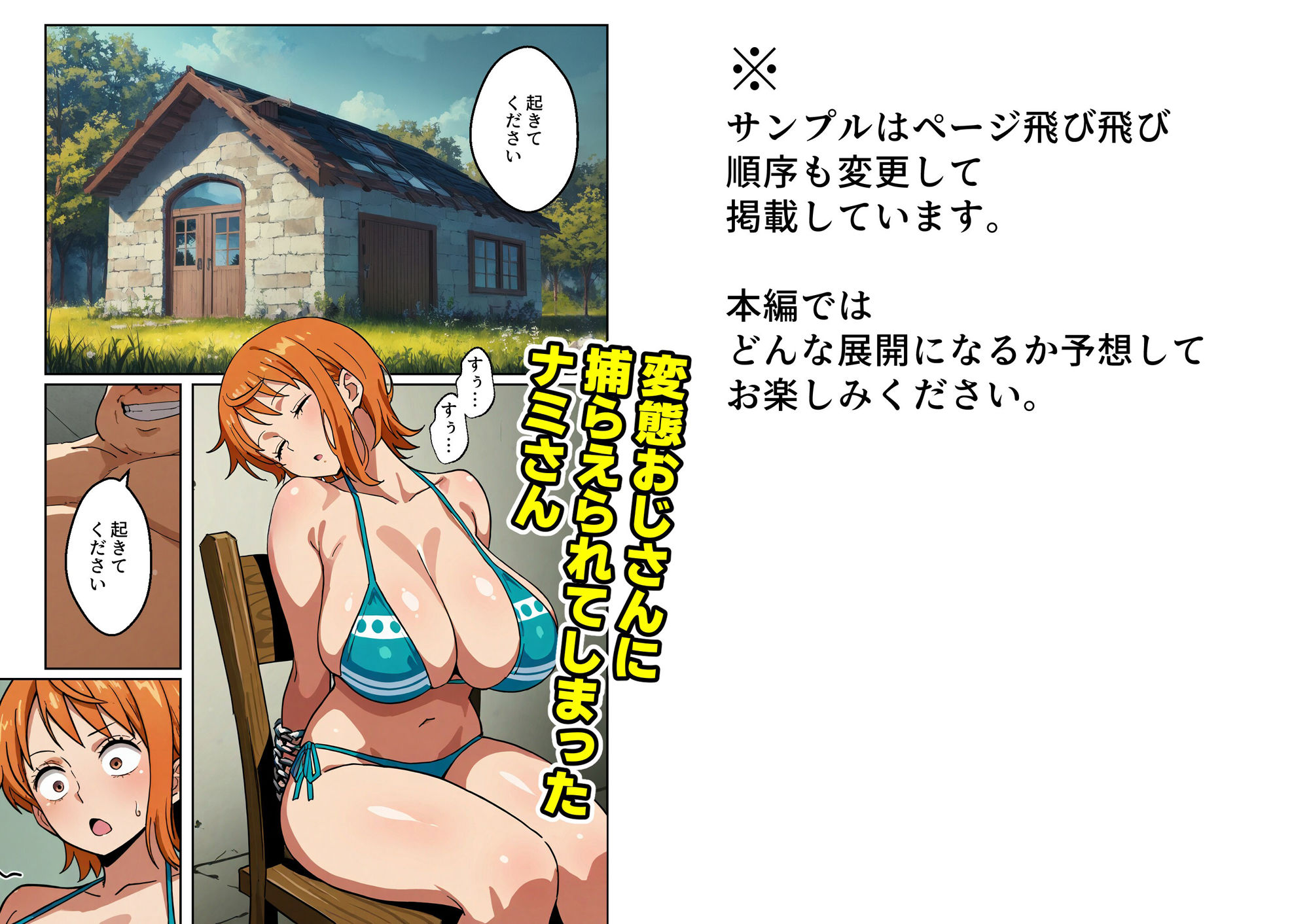 ワン○ース ナ○ 天候棒と肉棒で快楽堕ち【マンガ+CG集】サンダーボルト=チンポ 画像1